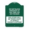 Signmission Do Not Block Driveway at Anytime for ANY Reason Violators Will Be Towed Away at Owner, GW-1824-24175 A-DES-GW-1824-24175 - alternate 1